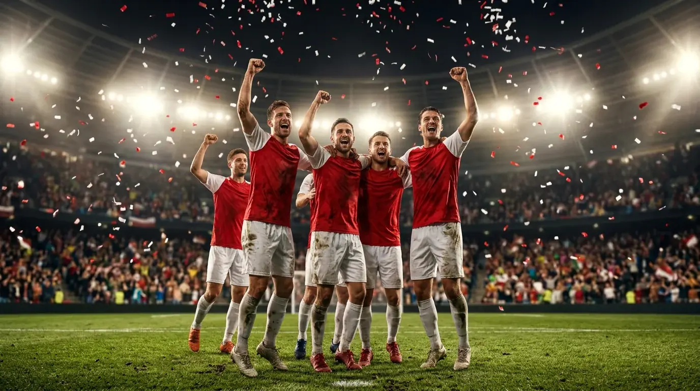Jugadores del PSV Eindhoven celebrando el título de la Eredivisie 2025/26